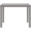 Trädgårdsbord Ljusgrå 100x100x73 cm Poly Rattan vidaXL Standard – miniatyr 5