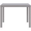 Trädgårdsbord Ljusgrå 100x100x73 cm Poly Rattan vidaXL Standard – miniatyr 6