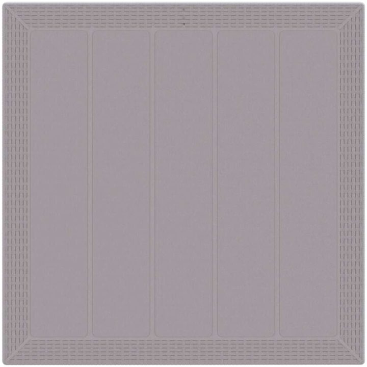 Trädgårdsbord Ljusgrå 100x100x73 cm Poly Rattan vidaXL Standard – bild 7