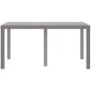 Trädgårdsbord Ljusgrå 150x100x73 cm Poly Rattan vidaXL Medium – miniatyr 5