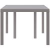 Trädgårdsbord Ljusgrå 150x100x73 cm Poly Rattan vidaXL Medium – miniatyr 6