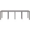 Trädgårdsbord Ljusgrå 250x100x73 cm Poly Rattan vidaXL Stor – miniatyr 4