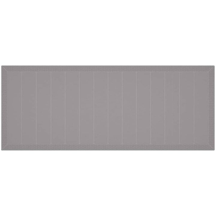 Trädgårdsbord Ljusgrå 250x100x73 cm Poly Rattan vidaXL Stor – bild 7