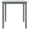 Trädgårdsbord ljusgrå aluminium och glas vidaXL 80 x 80 x 74 cm – miniatyr 2
