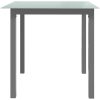 Trädgårdsbord ljusgrå aluminium och glas vidaXL 80 x 80 x 74 cm – miniatyr 3