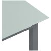 Trädgårdsbord ljusgrå aluminium och glas vidaXL 80 x 80 x 74 cm – miniatyr 4