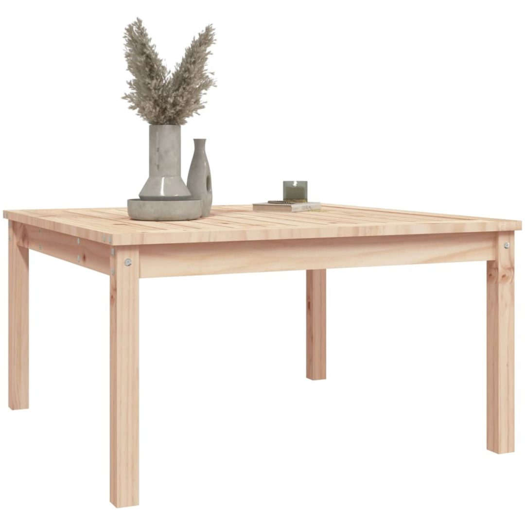 Trädgårdsbord massiv furu vidaXL 82.5 x 82.5 x 45 cm – bild 4