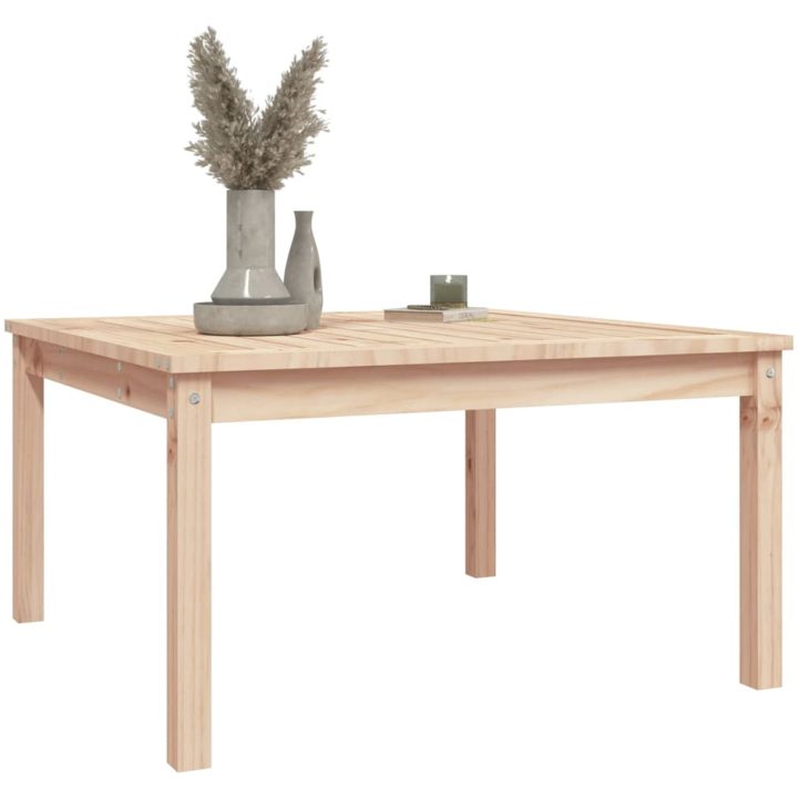 Trädgårdsbord massiv furu vidaXL 82.5 x 82.5 x 45 cm – bild 4