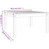 Trädgårdsbord massiv furu vidaXL 82.5 x 82.5 x 45 cm – miniatyr 8