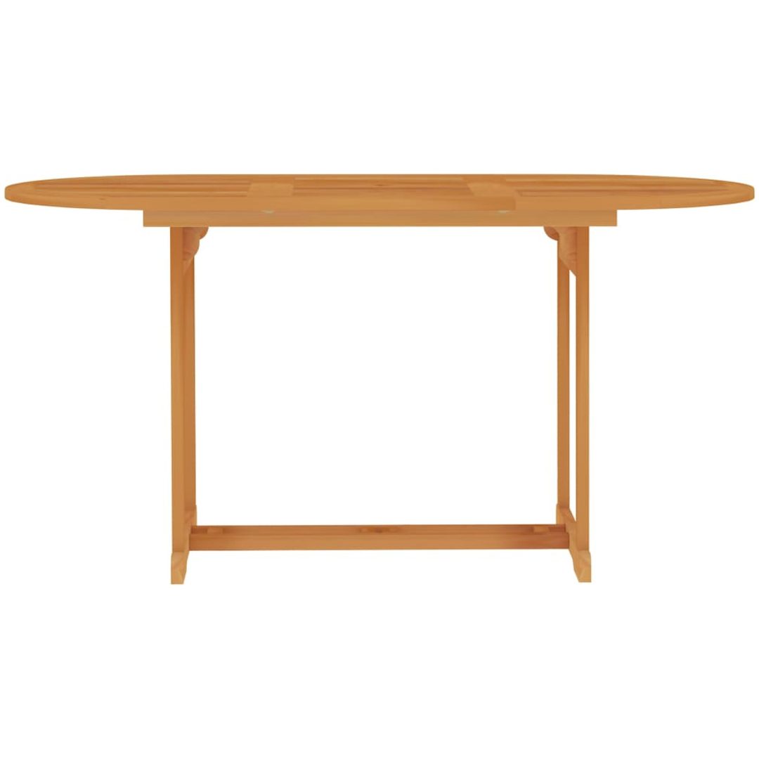 Trädgårdsbord massiv teak vidaXL 150 x 90 x 75 cm – bild 2