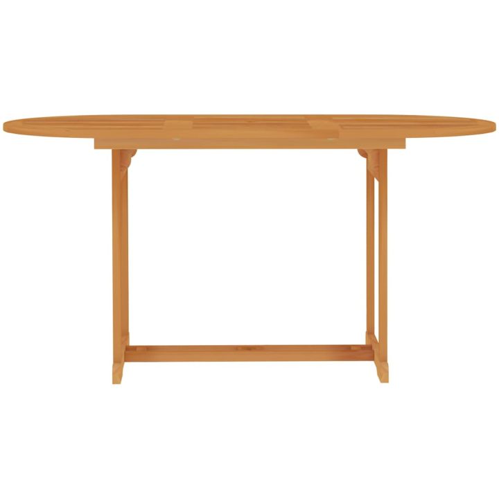 Trädgårdsbord massiv teak vidaXL 150 x 90 x 75 cm – bild 2