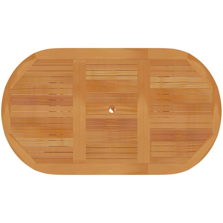 Trädgårdsbord massiv teak vidaXL 150 x 90 x 75 cm – bild 4