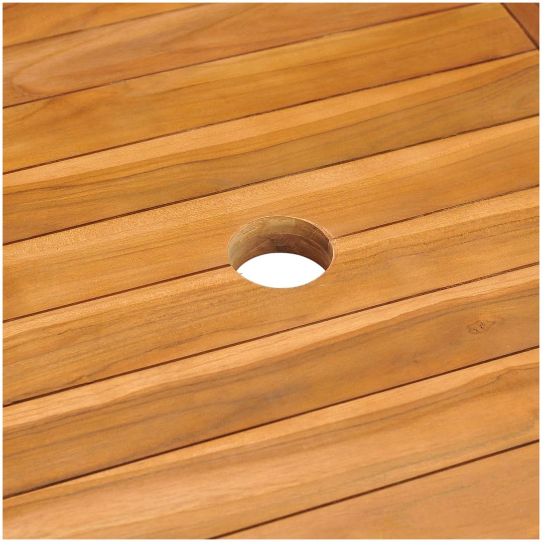 Trädgårdsbord massiv teak vidaXL 150 x 90 x 75 cm – bild 5