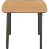Trädgårdsbord massivt akaciaträ och stål vidaXL 80 x 80 x 72 cm – miniatyr 2