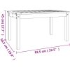 Trädgårdsbord massivt douglasträ vidaXL 82.5 x 50.5 x 45 cm – miniatyr 8