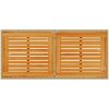 Trädgårdsbord med akaciaträ beige 115x54x74 cm konstrotting vidaXL – miniatyr 7