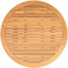 Trädgårdsbord med akaciaträ svart ⌀110x71 cm konstrotting vidaXL – miniatyr 9