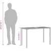 Trädgårdsbord med akaciaträ svart 115x54x74 cm konstrotting vidaXL – miniatyr 9