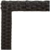 Trädgårdsbord med akaciaträ svart 150x90x75 cm konstrotting vidaXL – miniatyr 9