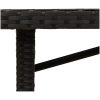 Trädgårdsbord med akaciaträ svart 190x80x74 cm konstrotting vidaXL – miniatyr 9