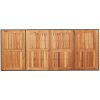 Trädgårdsbord med akaciaträ svart 190x80x75 cm konstrotting vidaXL – miniatyr 7