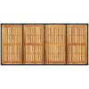 Trädgårdsbord med akaciaträ svart 190x90x75 cm konstrotting vidaXL – miniatyr 7
