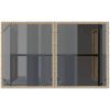 Trädgårdsbord med glasskiva beige 110x68x70 cm konstrotting vidaXL – miniatyr 7