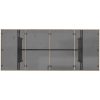 Trädgårdsbord med glasskiva beige 190x80x74 cm konstrotting vidaXL – miniatyr 7
