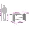 Trädgårdsbord med glasskiva beige 190x80x74 cm konstrotting vidaXL – miniatyr 10