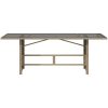 Trädgårdsbord med glasskiva beige 190x80x75 cm konstrotting vidaXL – miniatyr 4