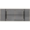 Trädgårdsbord med glasskiva beige 190x80x75 cm konstrotting vidaXL – miniatyr 7