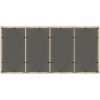 Trädgårdsbord med glasskiva beige 190x90x75 cm konstrotting vidaXL – miniatyr 7