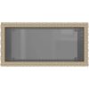 Trädgårdsbord med glasskiva beige 58x27,5x55 cm konstrotting vidaXL – miniatyr 8