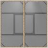 Trädgårdsbord med glasskiva beige 80x80x75 cm konstrotting vidaXL – miniatyr 7