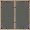 Trädgårdsbord med glasskiva beige 90x90x75 cm konstrotting vidaXL – miniatyr 7