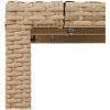 Trädgårdsbord med glasskiva beige 90x90x75 cm konstrotting vidaXL – miniatyr 9