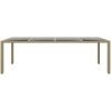 Trädgårdsbord med glasskiva beige konstrotting vidaXL – miniatyr 2