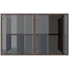 Trädgårdsbord med glasskiva brun 110x68x70 cm konstrotting vidaXL – miniatyr 7