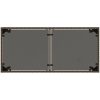 Trädgårdsbord med glasskiva brun 115x54x74 cm konstrotting vidaXL – miniatyr 7
