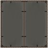 Trädgårdsbord med glasskiva brun 150x90x75 cm konstrotting vidaXL – miniatyr 7