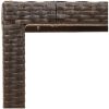 Trädgårdsbord med glasskiva brun 150x90x75 cm konstrotting vidaXL – miniatyr 9
