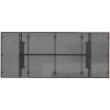 Trädgårdsbord med glasskiva brun 190x80x74 cm konstrotting vidaXL – miniatyr 7