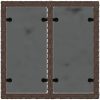 Trädgårdsbord med glasskiva brun 55x55x37 cm konstrotting vidaXL – miniatyr 7