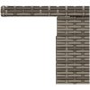 Trädgårdsbord med glasskiva grå 100x55x73 cm konstrotting vidaXL – miniatyr 11