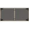 Trädgårdsbord med glasskiva grå 115x54x74 cm konstrotting vidaXL – miniatyr 7