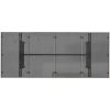 Trädgårdsbord med glasskiva grå 190x80x74 cm konstrotting vidaXL – miniatyr 7