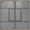 Trädgårdsbord med glasskiva grå 80x80x75 cm konstrotting vidaXL – miniatyr 7