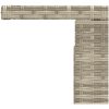 Trädgårdsbord med glasskiva ljusgrå 100x55x73 cm konstrotting vidaXL – miniatyr 11
