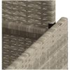 Trädgårdsbord med glasskiva ljusgrå 100x55x73 cm konstrotting vidaXL – miniatyr 12