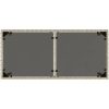 Trädgårdsbord med glasskiva ljusgrå 115x54x74 cm konstrotting vidaXL – miniatyr 7